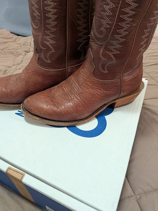 Fenoglio Men's Brown Leather Western Boots - Picture 2 of 5